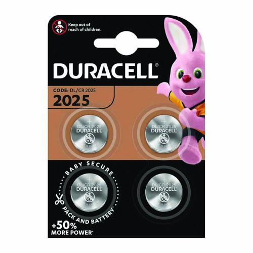 Pile bouton Lithium DL 2025 - Pack de 4 - Duracell