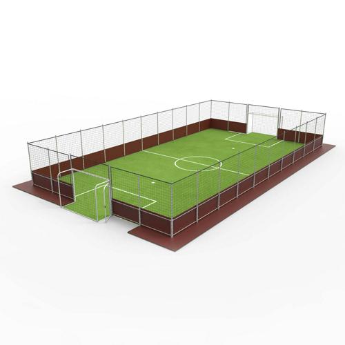 Terrain de Soccer Foot5 démontable autostable - 20 x 11 m