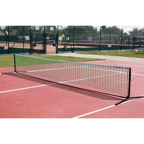 Poteaux de mini tennis mobiles - en acier longueur 3m filet inclus