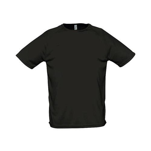Tee-shirt personnalisable uni technic PES adulte noir