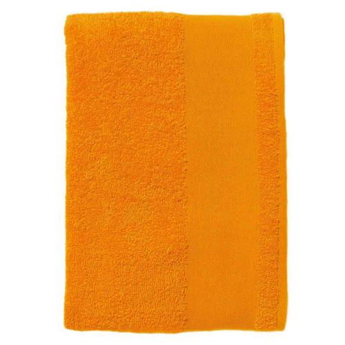 Serviette coton éponge orange 30 x 50 cm.