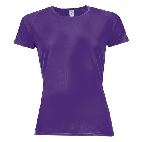 Tee-shirt personnalisable multitech PESFéminin violet
