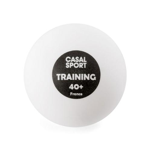 Seau de balles de tennis de table blanche - Casal Sport - training 40+