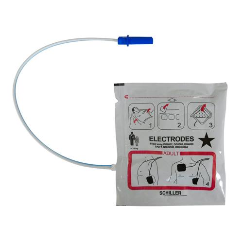 Electrodes adultes pour défibrillateur