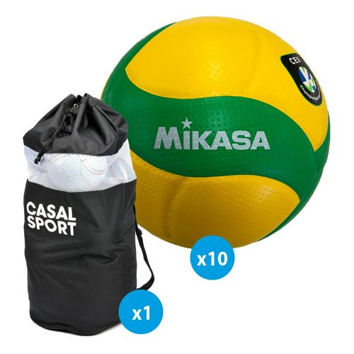 Lot 10 ballons volley - Mikasa - V200W CEV