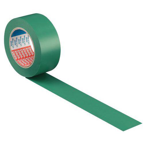 Ruban adhésif PVC de marquage au sol permanent vert 50mm / 33m tesa
