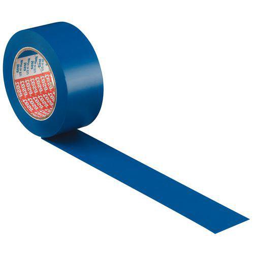 Ruban adhésif PVC de marquage au sol permanent bleu 50mm / 33m tesa