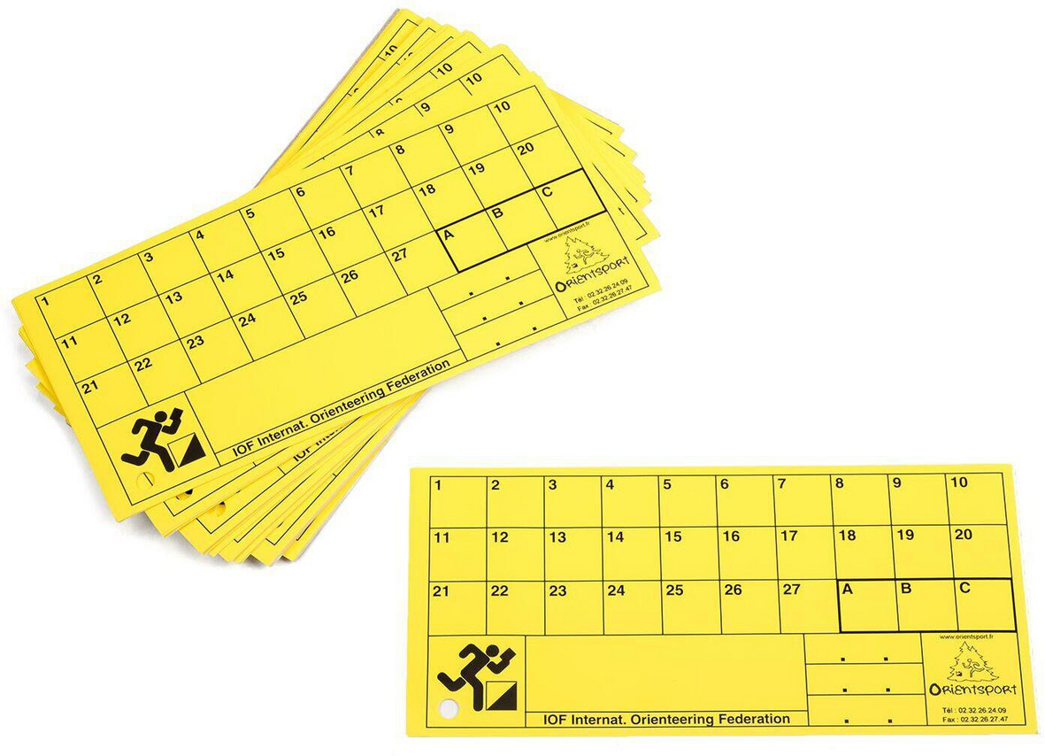 50 Cartons De Contrôle Indéchirables Visiodirect - Pour Course D'Orientation, Épreuves Sportives