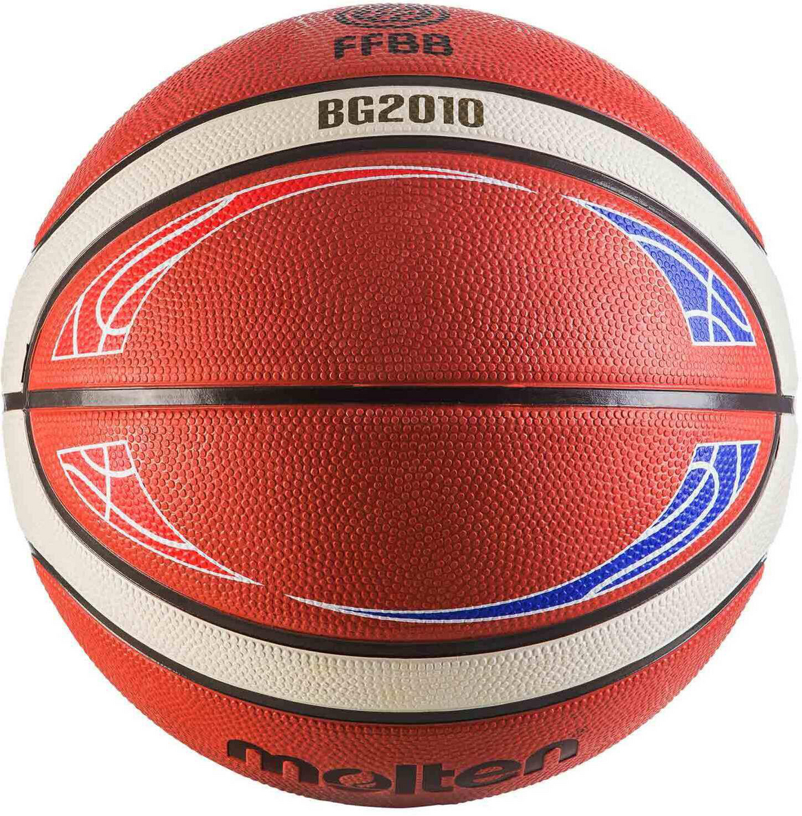 Molten BG2010 – Ballon De Basket Int/Ext Caoutchouc Résine Supérieure, Coutures Profondes FIBA Approved