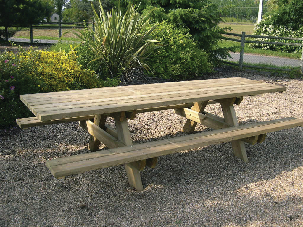 Table Banc Bois 1