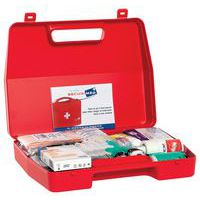 Trousse de secours URGENCE, valise avec poignée soin pour 20 personnes