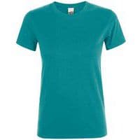Tee-shirt personnalisable femme en coton BLEU CANARD