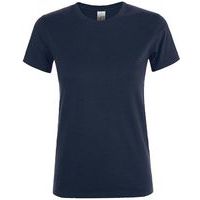 Tee-shirt personnalisable femme col rond en coton FRENCH MARINE