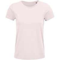 Tee-shirt personnalisable femme coton organique bio Jersey 150 ROSE PÂLE