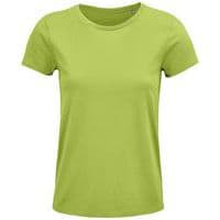 Tee-shirt personnalisable femme coton organique bio Jersey 150 VERT POMME
