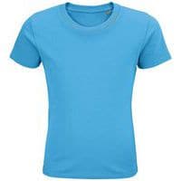 Tee-shirt personnalisable enfant coton organique bio Jersey 175 AQUA