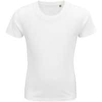 Tee-shirt personnalisable enfant coton organique bio Jersey 175 BLANC
