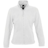Veste femme micropolaire zippée en polyester BLANC