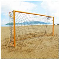 Paire de buts de Beach Soccer - mobile en aluminium Ø 101,6 mm avec ancrages et oreilles
