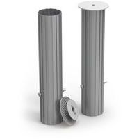 Paire de fourreaux aluminium