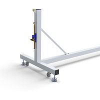 Poteaux de tennis mobiles - en acier galvanisé 80 mm x 80 mm