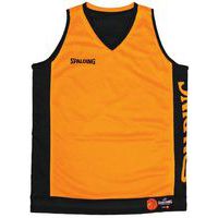 Maillot basket réversible enfant - spalding - orange noir