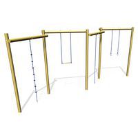 Portique 4 agres - scellement direct