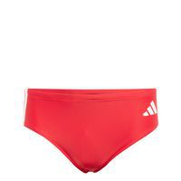 Maillot de bain femme 3 bandes Rouge - adidas