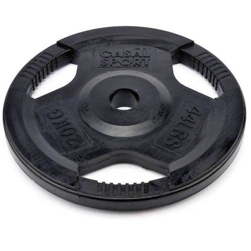 Disque De Musculation Olympique 25 Kg En Caoutchouc - Diamètre 50 Mm - Pour Haltères Et Exercices Au Sol