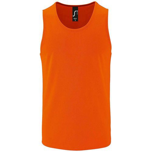Débardeur Homme Uni Décontracté Sport Col Rond T-shirt Débardeur