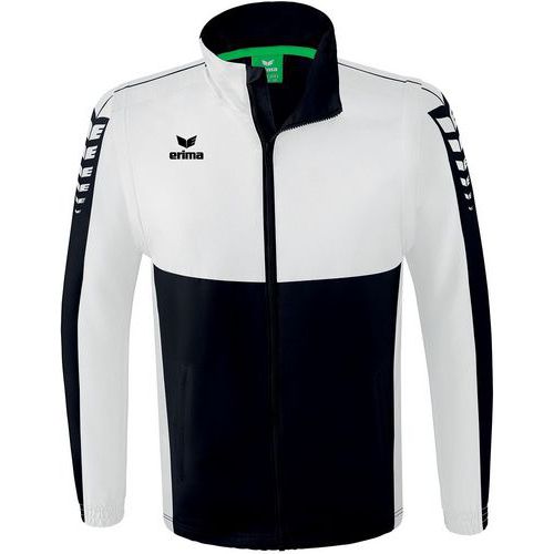 Veste coupe vent impermeable Erima Six Wings noir blanc Casalsport