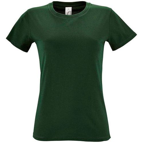 Tee shirt personnalisable femme en coton VERT BOUTEILLE
