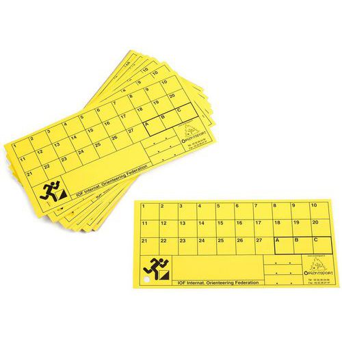 100 Cartons Contrôle Course D'Orientation - Lot Visiodirect