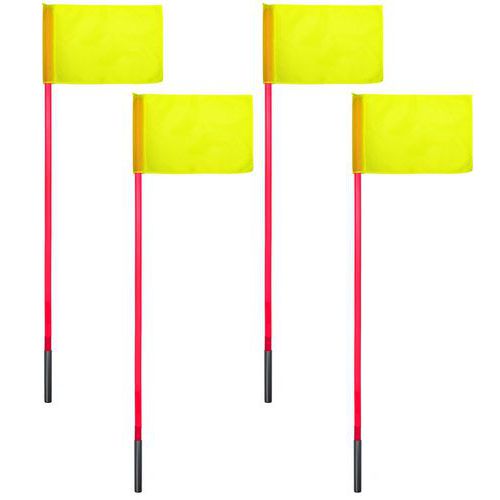 Poteaux de touche articulé - lot de 4
