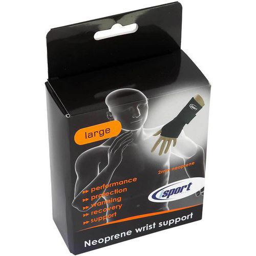 Bandage Main & Poignet LOREY En Néoprène – Soutien Flexible – Taille Unique – Noir – Neuf