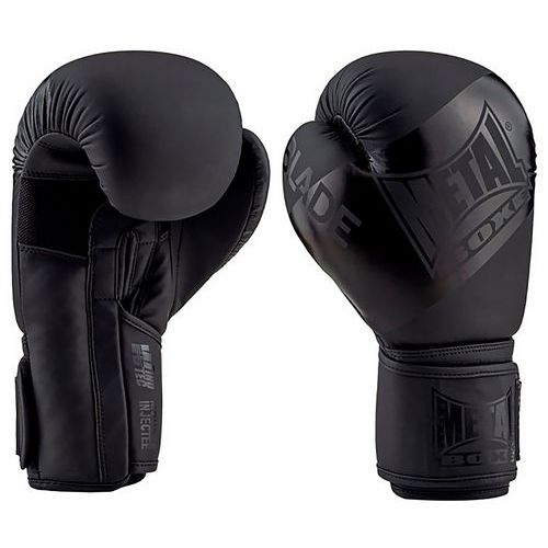 Gants de boxe en cuir et mitaines pour entraînement de sports de combat