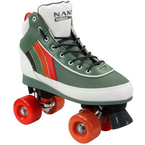 Roller Quad - Rainbow - Blanc/Gris/Rouge 