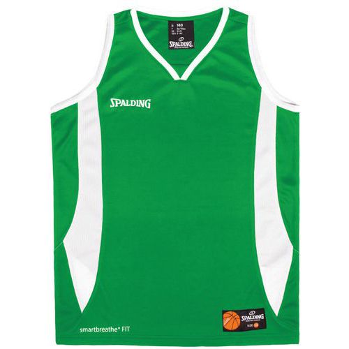 Maillot basket enfant - Spalding - Jam vert blanc 