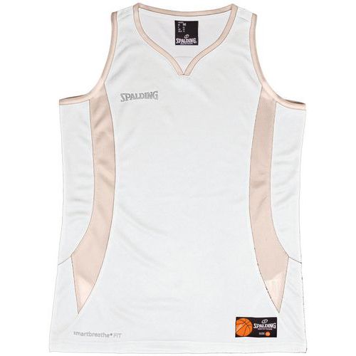 Maillot basket femme - Spalding - Jam blanc gris 