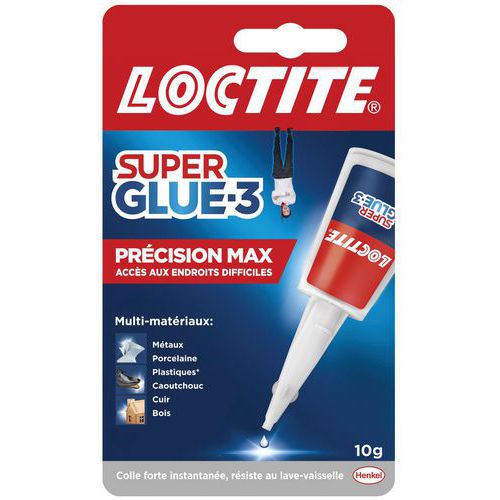 Loctite Super Glue-3 Précision, colle forte pour réparations