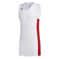 Maillot basket - adidas - blanc/rouge