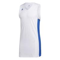 Maillot basket - adidas - blanc/bleu royal
