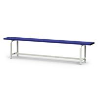 Banc de vestiaire DE 2M  sur pied GES, assise alu