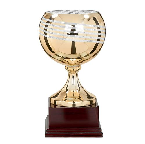 Coupe bronze base bois - luxe - 46cm. Coupe bronze base bois - luxe - 46cm.