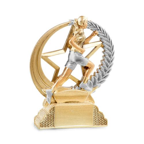Trophée course or - résine 13cm. Trophée course or - résine 13cm.