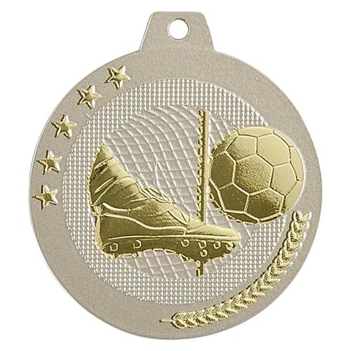 Médaille foot sable et or - highlight - 50mm.