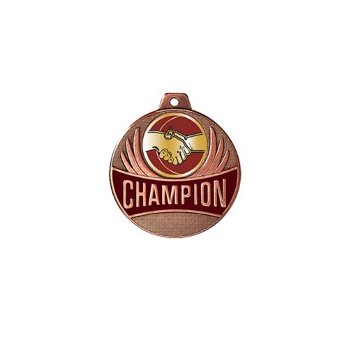 Médaille amitié bronze champion - 50mm. Médaille amitié bronze champion - 50mm.