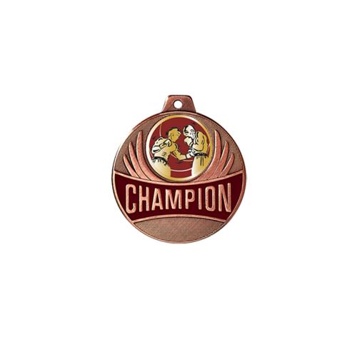 Médaille boxe bronze champion - 50mm. Médaille boxe bronze champion - 50mm.