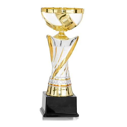 Coupe céramique blanc et or classique - 19cm. Coupe céramique blanc et or classique - 19cm.
