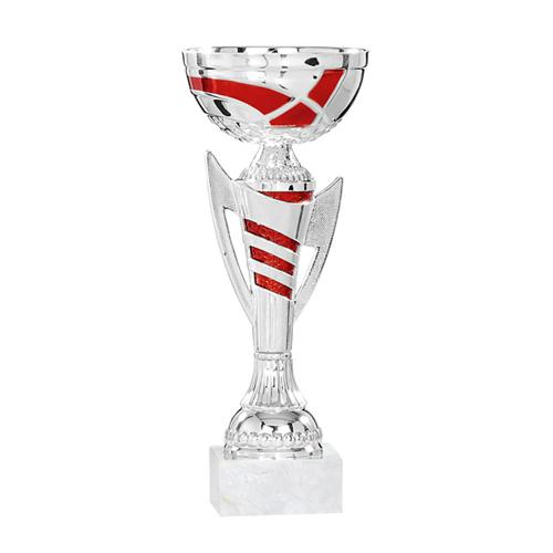 Coupe rouge et argent économique - 24cm. Coupe rouge et argent économique - 24cm.